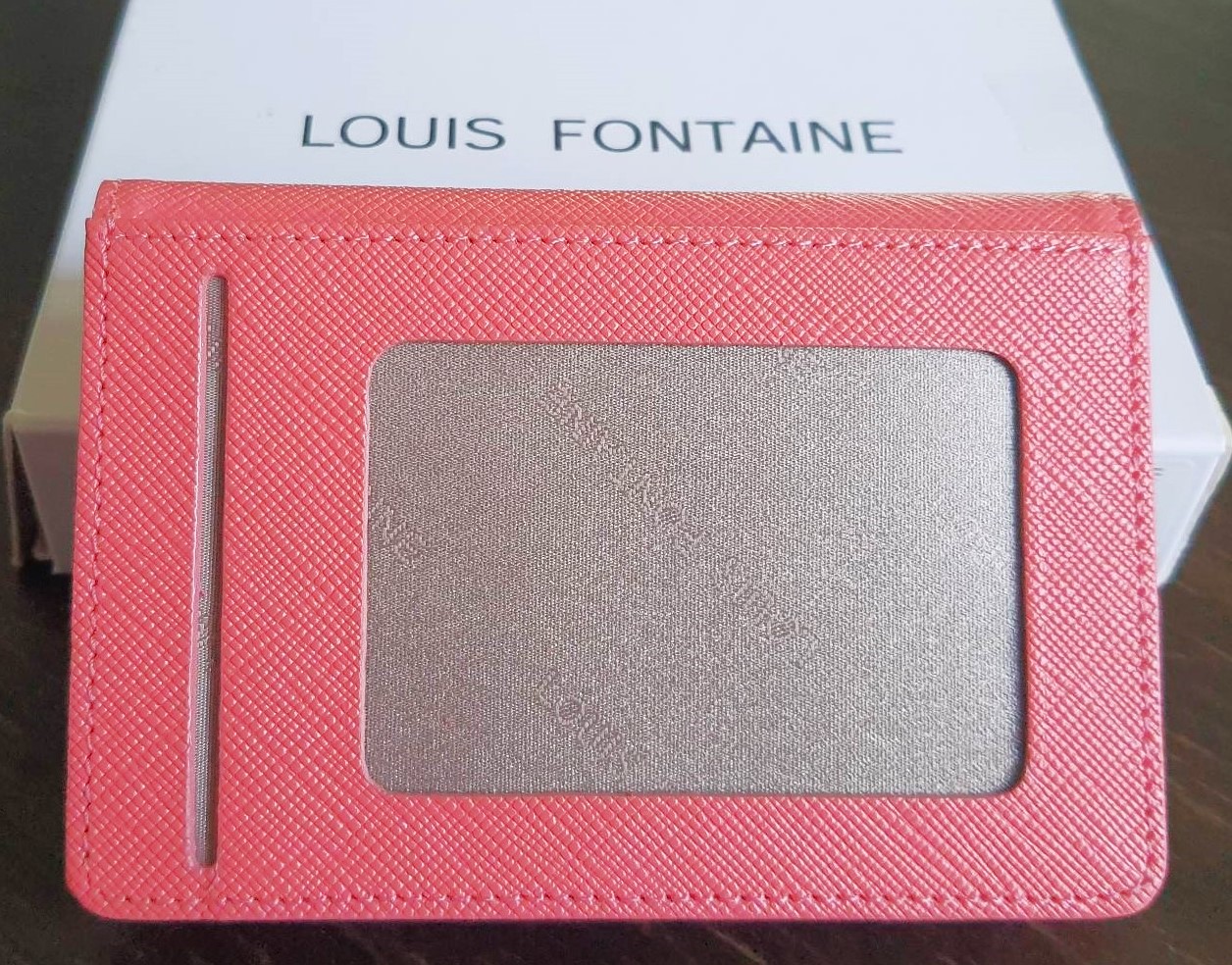 กระเป๋านามบัตร Louis Fontaine ฟ้า ใหม่ แท้