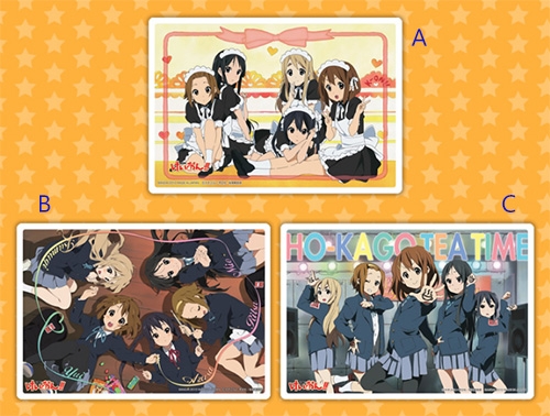 Jumbo Carddass K-ON ACTIVITY DIARY CLUB SNAP Clear Board 3 (1แผ่น,แท้)
