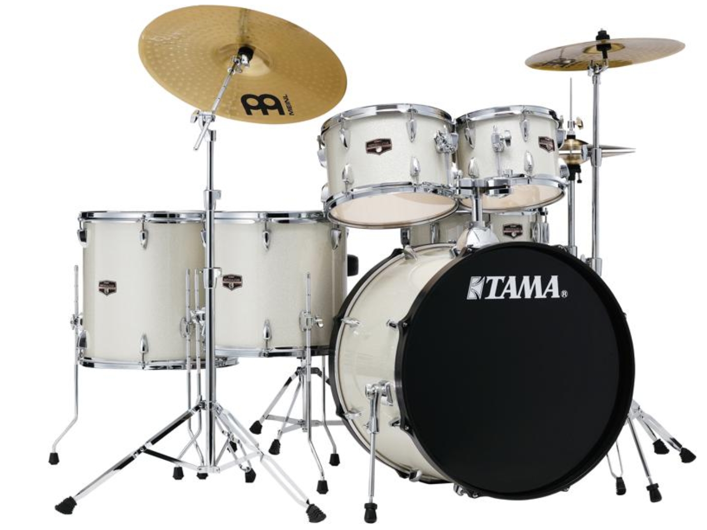 Tama Imperialstar IE62C 6-piece Complete Drum Set with Snare Drum and Meinl Cymbals