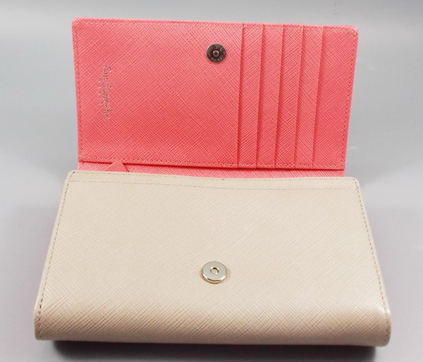 กระเป๋าสตางค์ Guy Laroche เบจ-ชมพู ใหม่ แท้