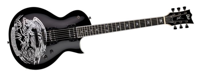 ESP LTD Will Adler Warbird Electric Guitar Graphic Black