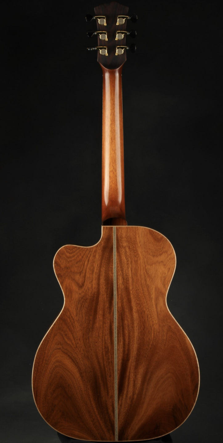 Jeff Jewitt OM Cutaway Deep Body - Venetian – Sinker Mahogany/Spruce