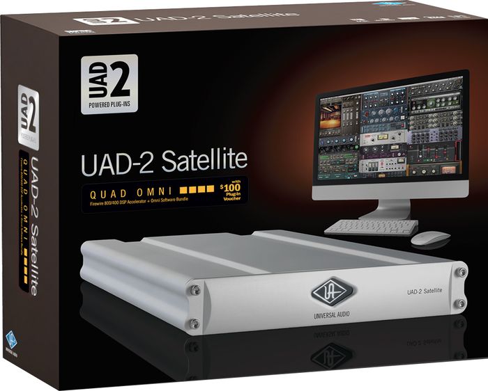 Universal Audio UAD-2 Satellite QUAD Omni 6 Firewire DSP Accelerator Card w/ Omni Plug-In Bundle
