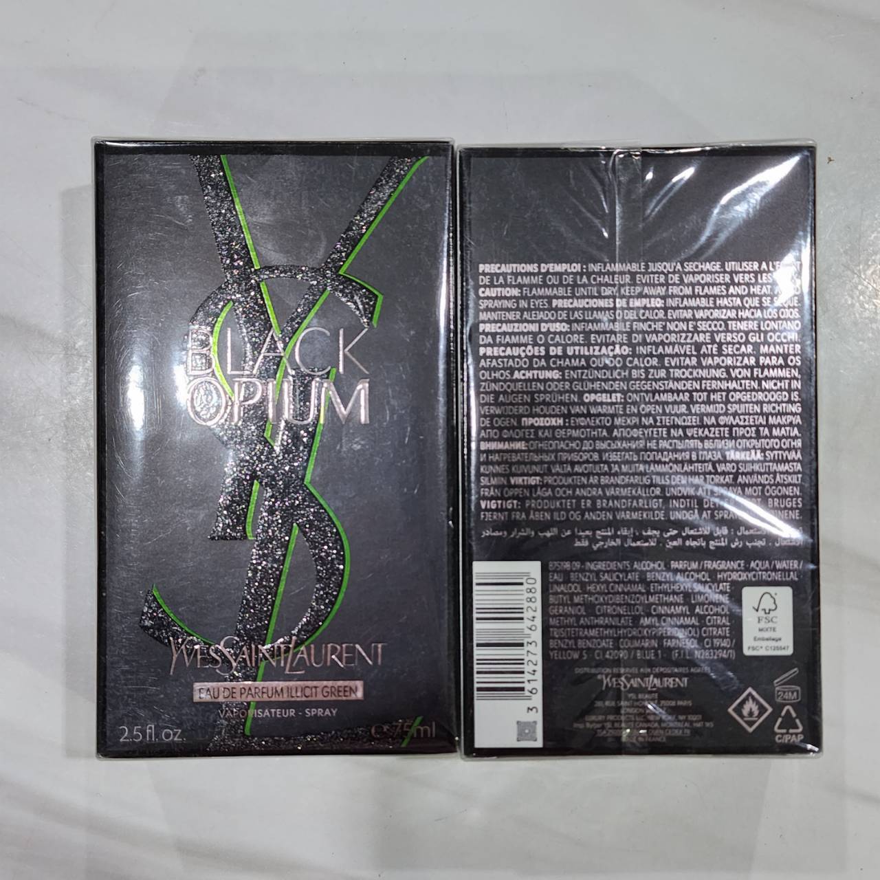 น้ำหอมแท้แบ่งขาย Ysl black opium green illicit New 2022 แบบแบ่งขายใส่หลอดแบบทดลอง