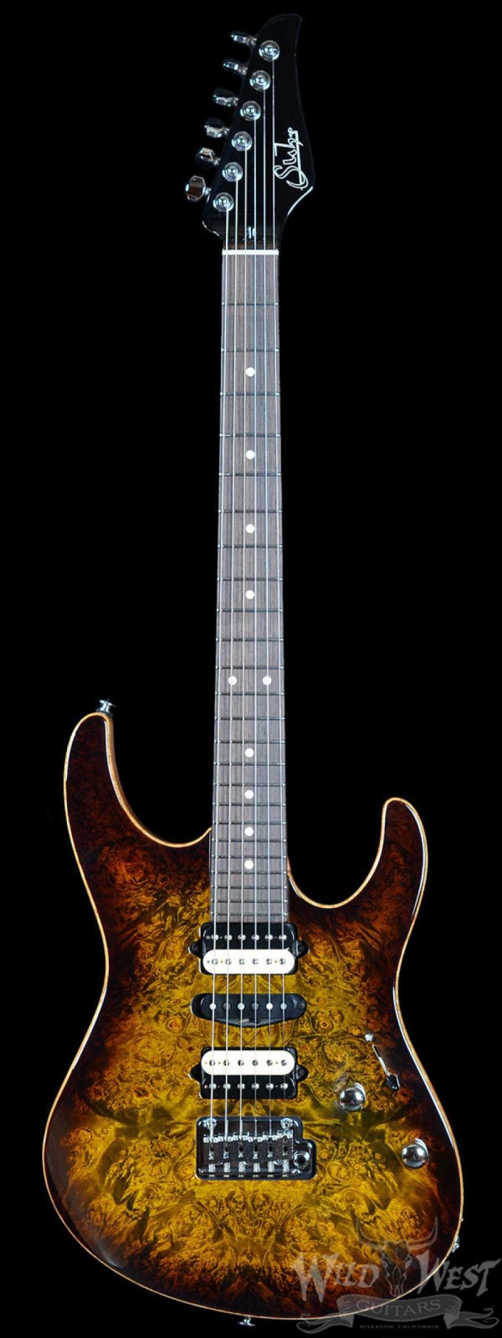 Suhr Modern Burl Bengal Burst w/Satin African Mahogany Neck