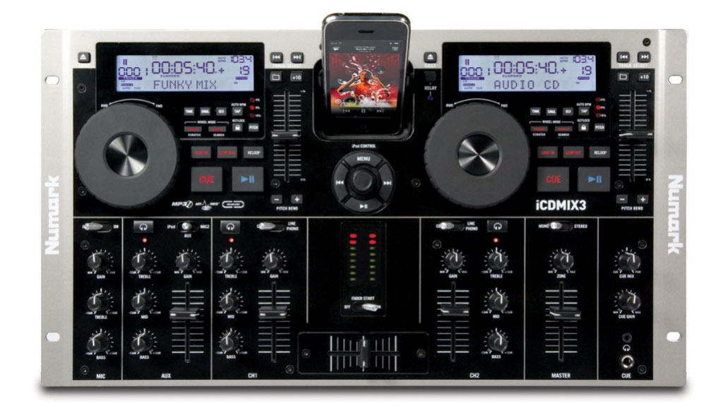 Numark iCDMIX 3 Dual MP3/CD Performance System with Universal Dock for iPod