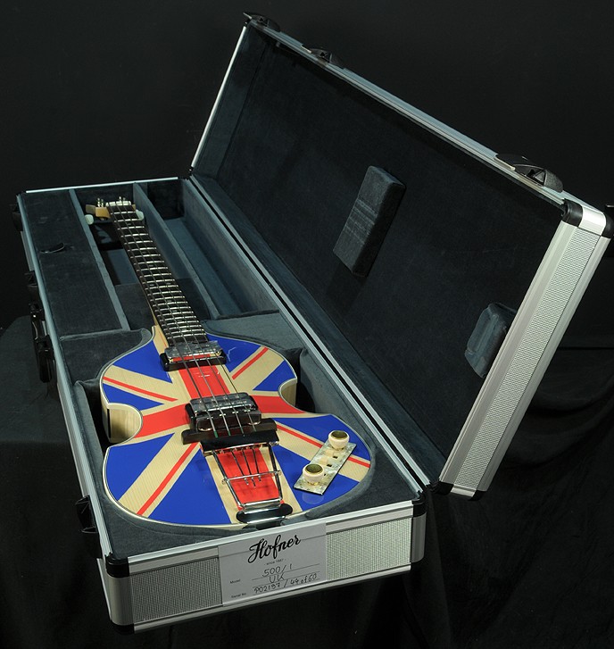 Hofner 60th Jubilee Limited Edition Union Jack V62 Violin Bass