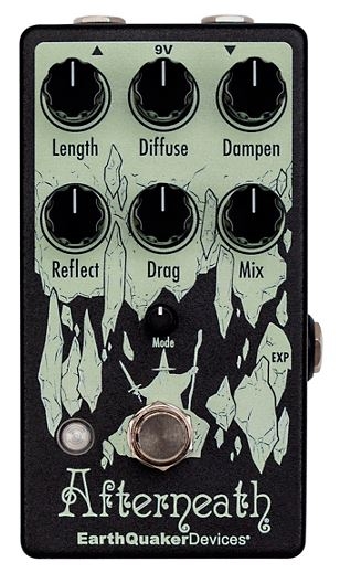 EarthQuaker Devices Afterneath V3 Reverb Effects Pedal Black