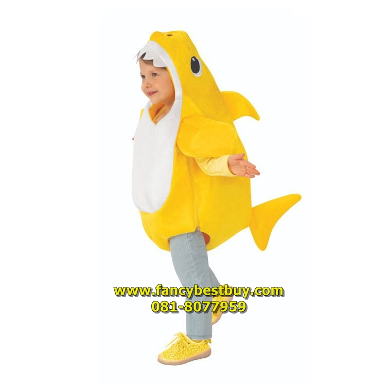 ชุดฉลาม สำหรับเด็กเล็ก เป็นชุดแฟนซีสัตว์ใต้ทะเล สำหรับการแสดง ใช้ได้ทั้งเด็กชายหญิง มี 3 สี ขนาด 100, 120