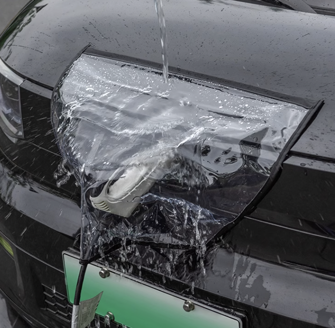 กันฝนที่ชาร์จ แผ่นกันฝน ที่กันฝน กันไฟดูด ขณะเติมไฟฟ้าตอนฝนตก GAC Aion Y Plus