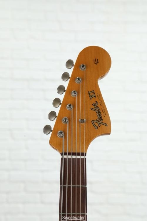 Fender Custom Shop 60s Journeyman Relic Bass VI - Aged Shell Pink