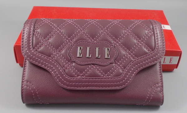 กระเป๋าสตางค์ ELLE ม่วงเปลือกมังคุด ใหม่ แท้