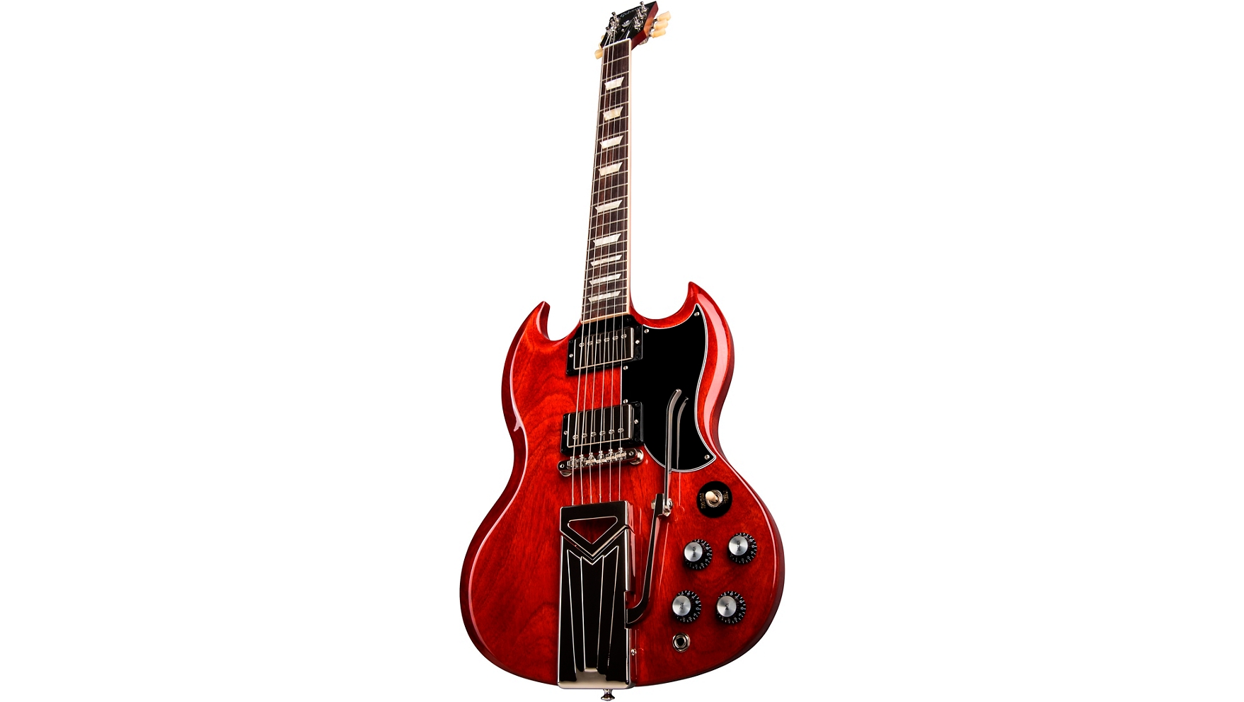 Gibson SG Standard 61 Sideways Vibrola Electric Guitar - Vintage Cherry