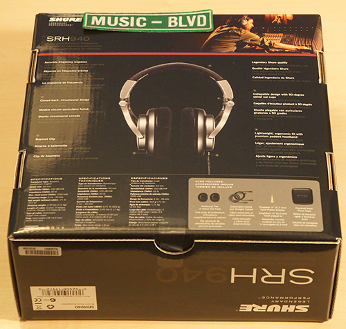 Shure SRH940 Professional Reference Headphones