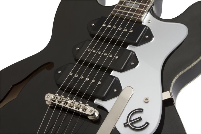 Epiphone Limited Edition Riviera Custom P93 Black Royale Electric Guitar Black Pearl