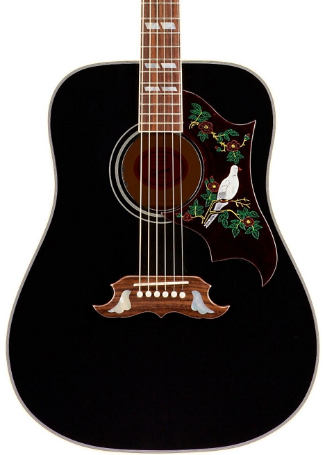 Gibson Limited Edition SSDOEBG17 Dove Special Acoustic-Electric Guitar - Ebony