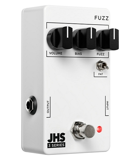 JHS Pedals 3 Series Fuzz Effects Pedal White