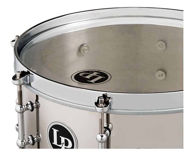 LP Stainless Steel Salsa Snare Drum 13 x 5.5 in. Stainless Steel / 12 x 4.5 in. Stainless Steel