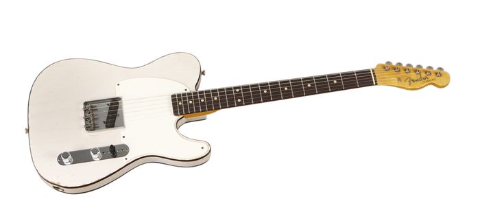 Fender Custom Shop 1959 Esquire Custom Relic Electric Guitar Master Built by Dale Wilson Transparent White Blonde