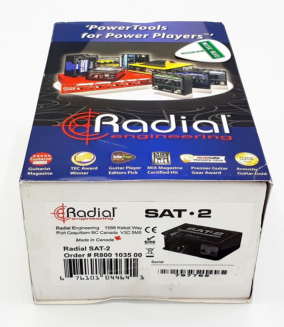 Radial Engineering SAT-2 Stereo Monitor Controller and Audio Attenuator