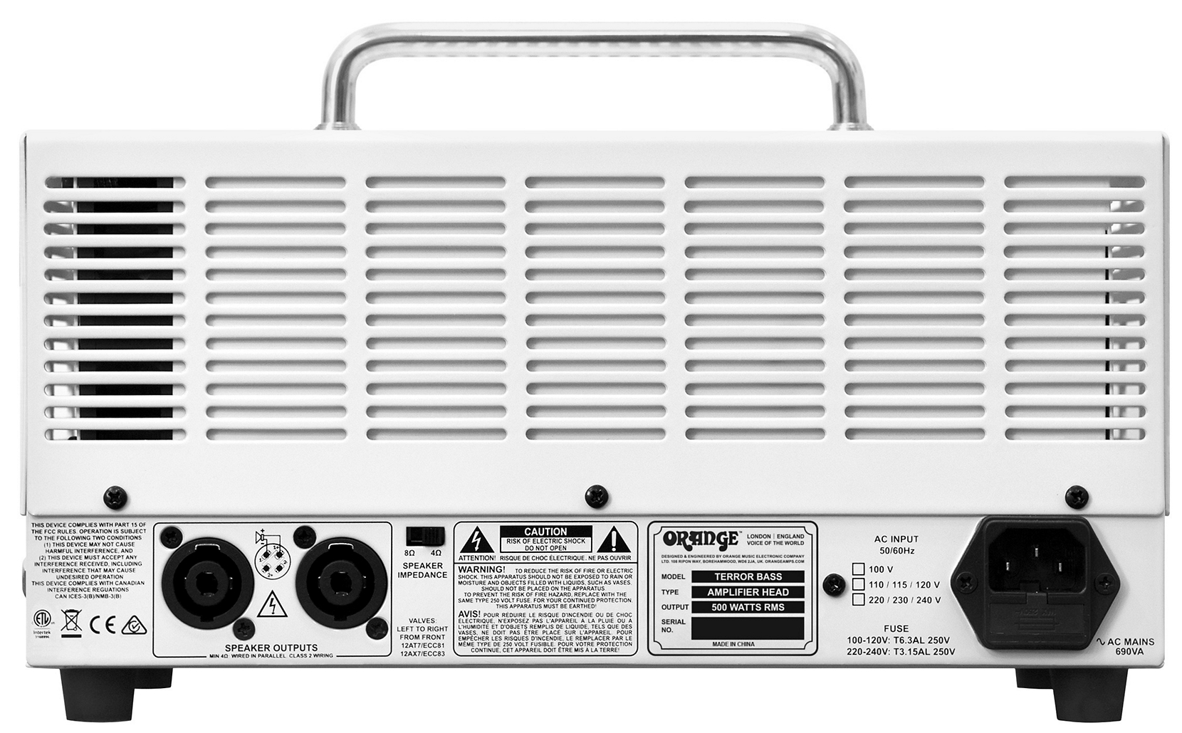 Orange Amplifiers Terror Bass 500W Tube Hybrid Bass Amp Head