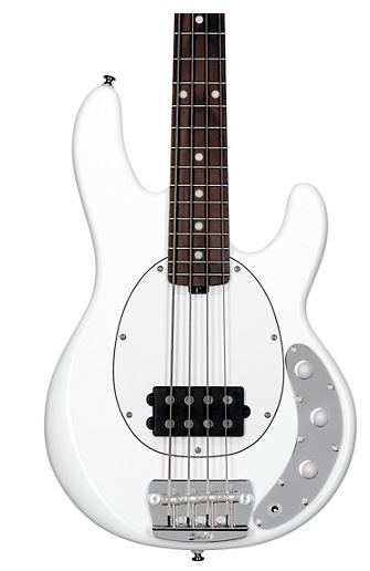 Sterling by Music Man StingRay Short Scale Electric Bass Olympic White