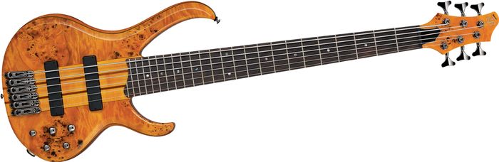 Ibanez BTB776PB 6-String Bass Guitar Amber