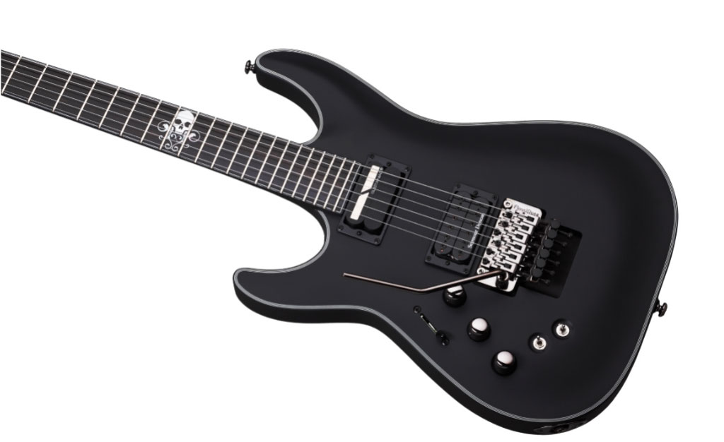 Schecter Guitar Research Blackjack SLS C-1 FR Sustianiac Left-Handed Electric Guitar Satin Black
