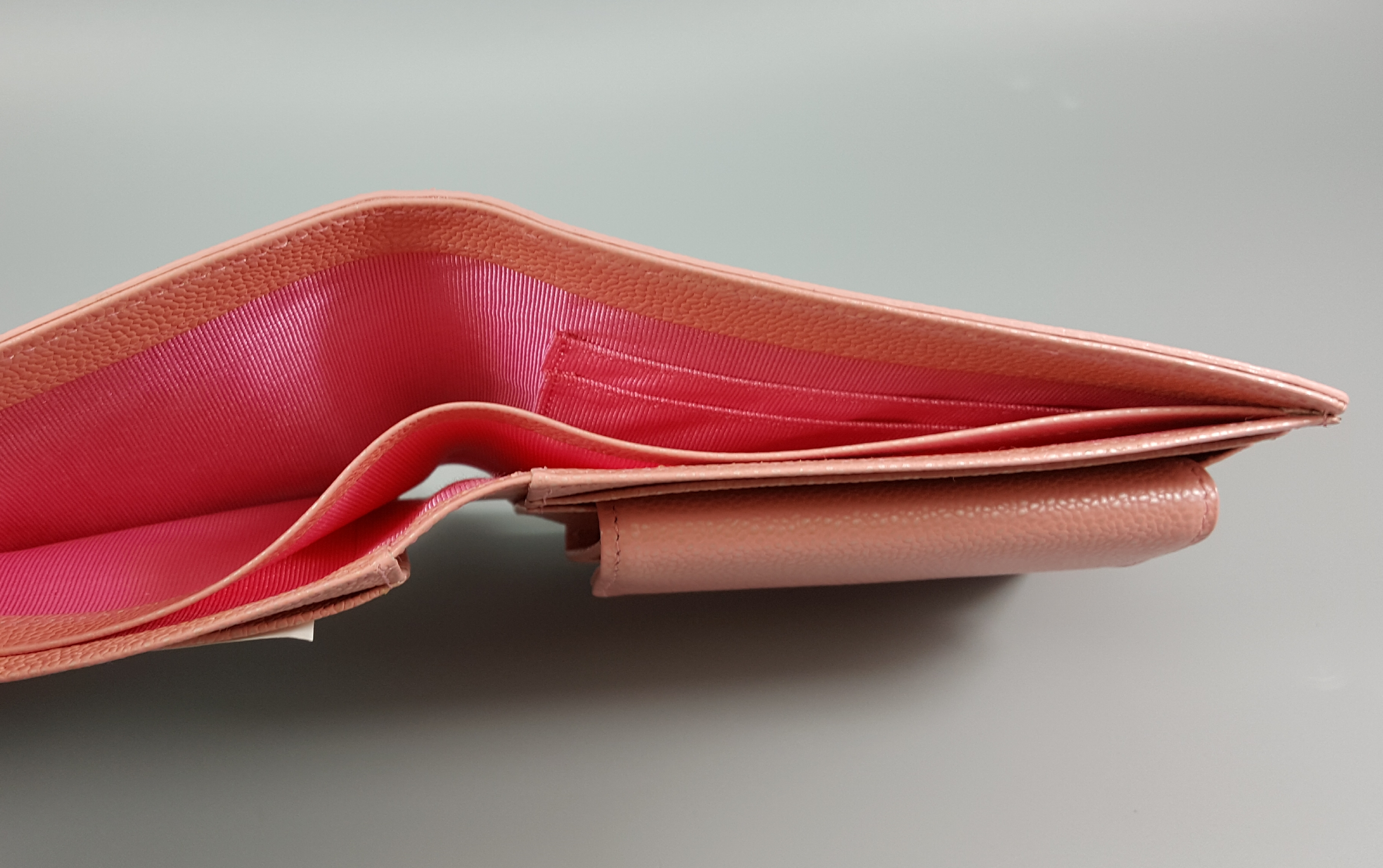 กระเป๋าสตางค์ LOUIS FONTAINE พีชเมทาลิก ใหม่ แท้