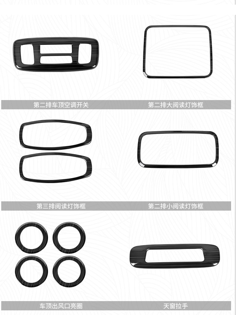 ชุดตกแต่งใน ดำปัดเงา KIA Carnival KA4(Gen4)