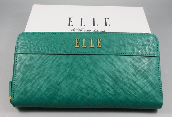 กระเป๋าสตางค์ ELLE เขียว ใหม่ แท้