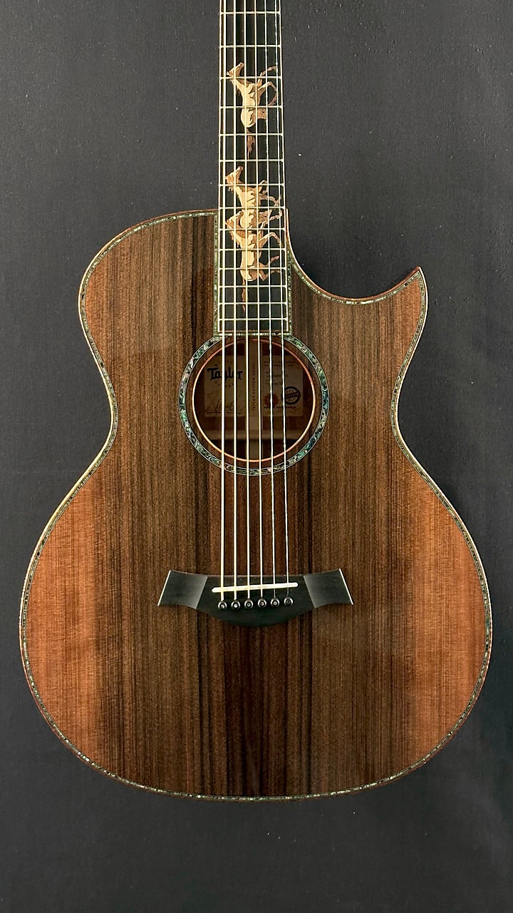 Taylor Custom "B. Taylor" 12-Fret Grand Auditorium in Figured Blackwood with Stripy Sinker Redwood Top
