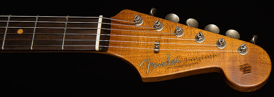 Fender Custom Shop 2017 Limited Roasted Dual-Mag Stratocaster Relic - Aged Black