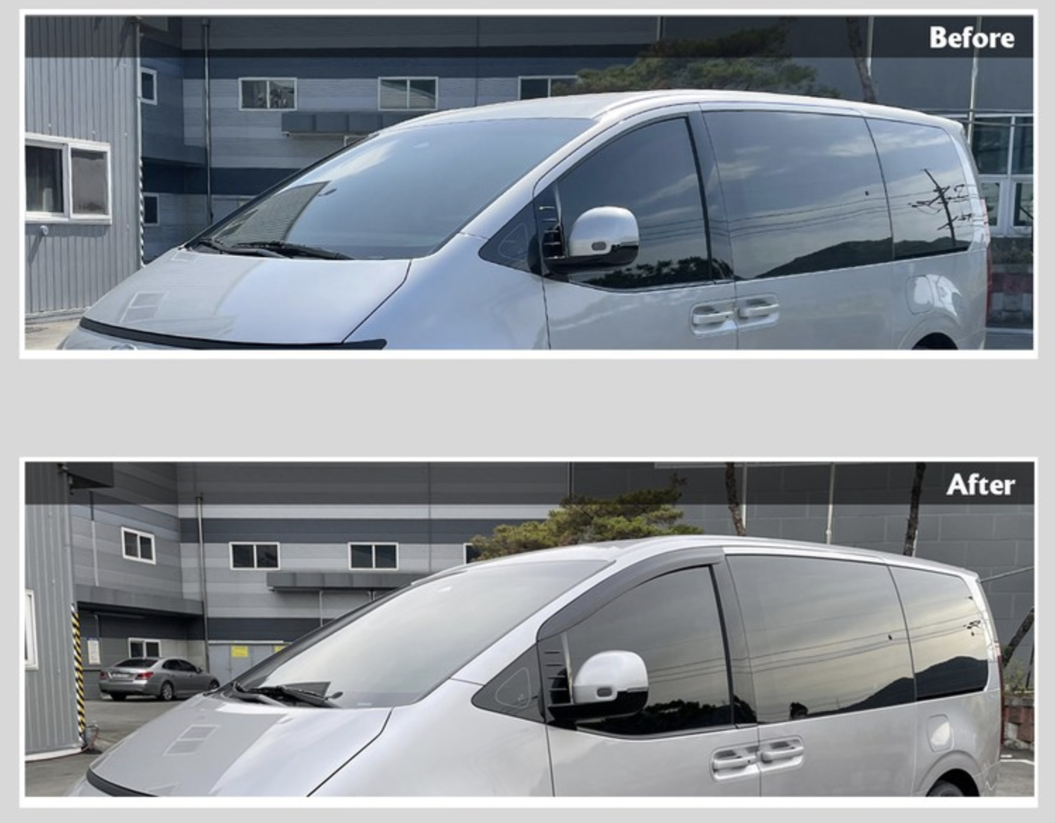 คิ้วกันสาดสองชิ้น Hyundai STARIA