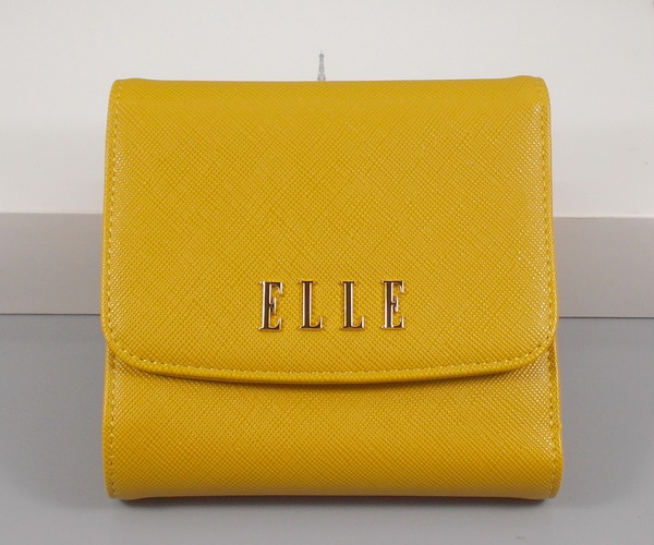 กระเป๋าสตางค์ ELLEเหลืองมัสตราด ใหม่ แท้