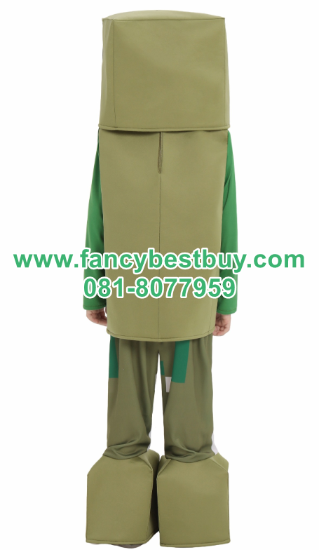 ชุดมายคราฟ MINECRAFT ผ้ายืดเสริมฟอง มีขนาด M 115-125, L 125-135, XL 135-145