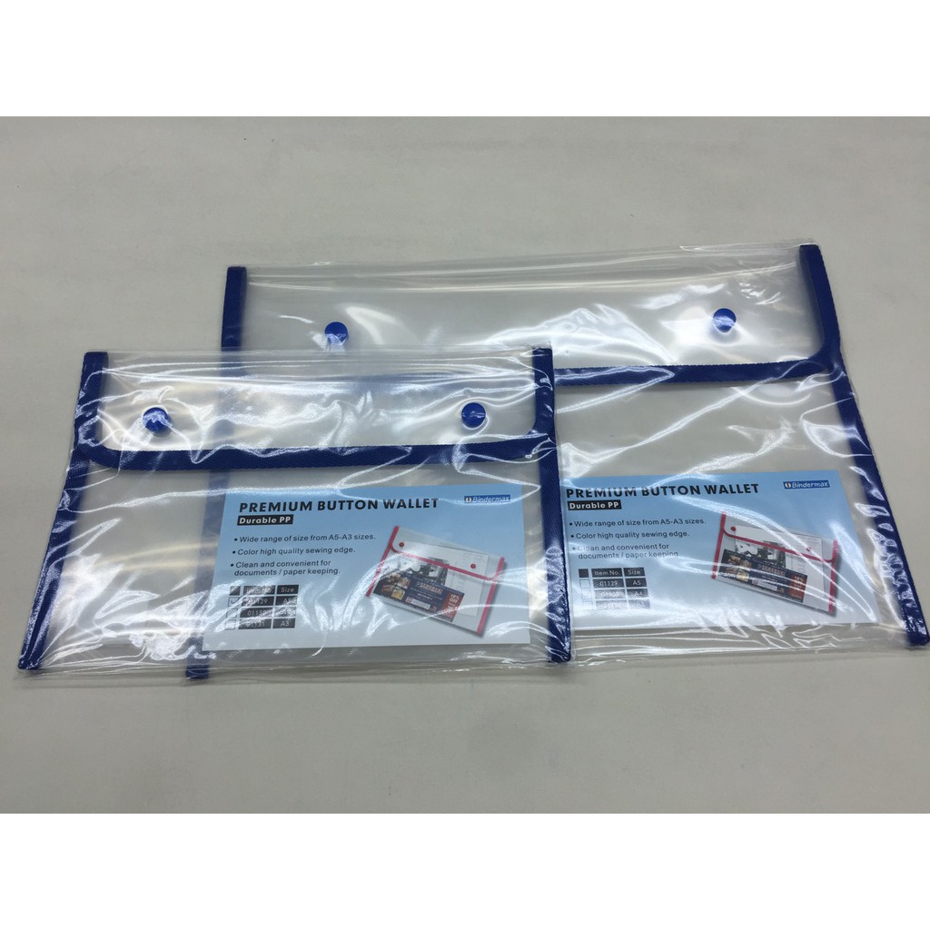 Bindermax ซองเอกสารพลาสติก A4 ไบน์เดอร์แม็กซ์ 01130 (เลือกสีได้)