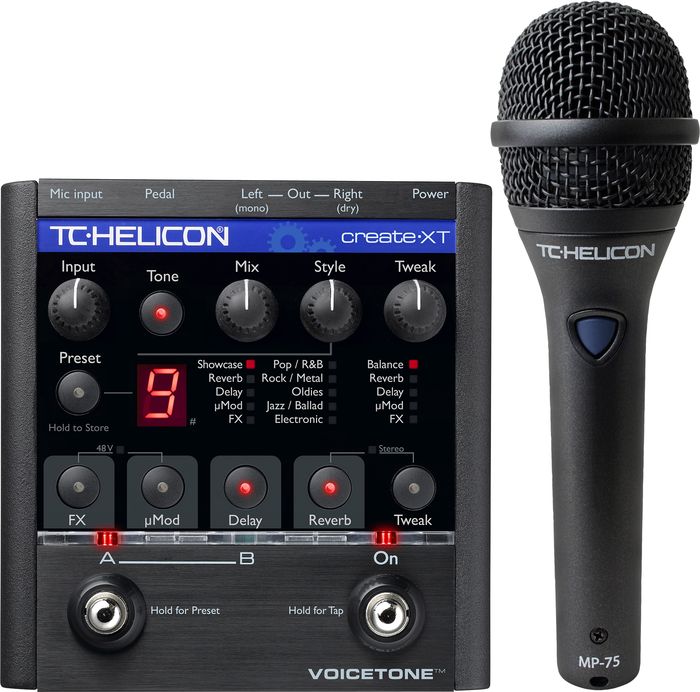 TC Helicon VoiceTone Create XT with MP-75 Mic