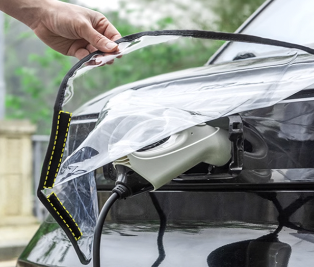 กันฝนที่ชาร์จ แผ่นกันฝน ที่กันฝน กันไฟดูด ขณะเติมไฟฟ้าตอนฝนตก GAC Aion Y Plus