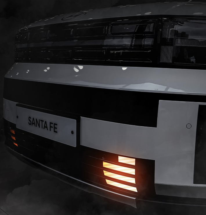 สติกเกอร์กันชนหน้า Hyundai SANTA FE Hybrid ฮุนได ซานตา เฟ่