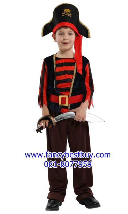 ชุดโจรสลัด ชุดแฟนซีเด็กโจรสลัด Pirate Boy มีขนาด XL