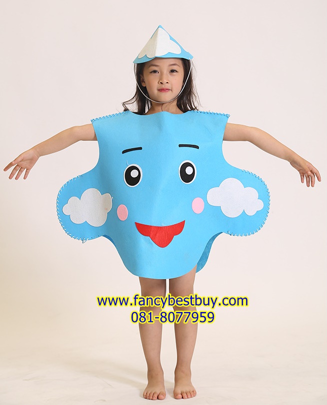ชุดเมฆสีฟ้า Cloud เป็นชุดแฟนซีการแสดงสำหรับเด็กเล็ก ใช้ได้ทั้งเด็กชายหญิง *กรุณาดูแบบชุดจริงในรูปแนบ เป็นงานกระดาษสา*