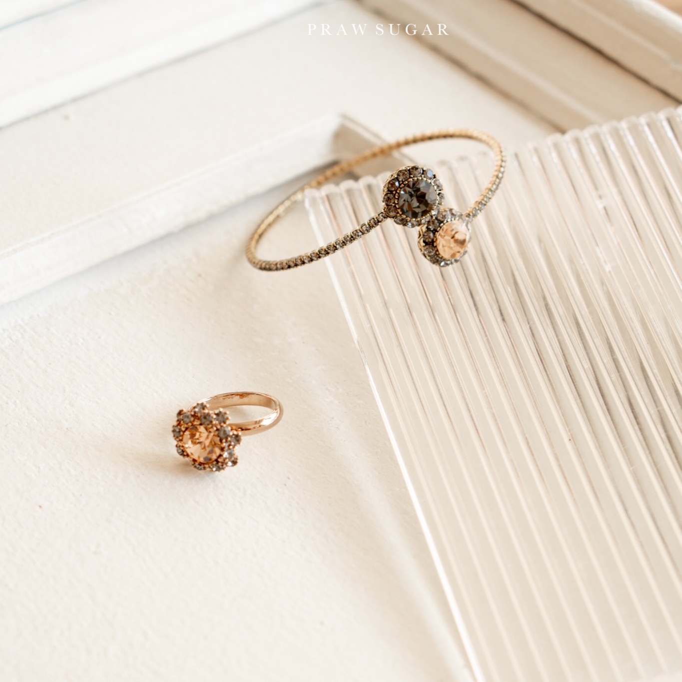 Swarovski Double Crystal Bracelet - กำไลคริสตัลสวารอฟสกี้แบบ 2 ฝั่ง