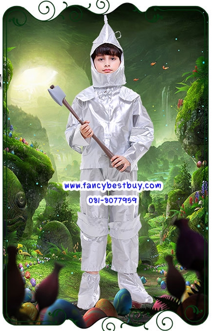 ชุดแฟนซีเด็ก The Tin Man, The Tin Woodman: The Wizard of OZ ชุดแฟนซีผู้หญิง ขนาด M120-130, L130-140, XL140-150
