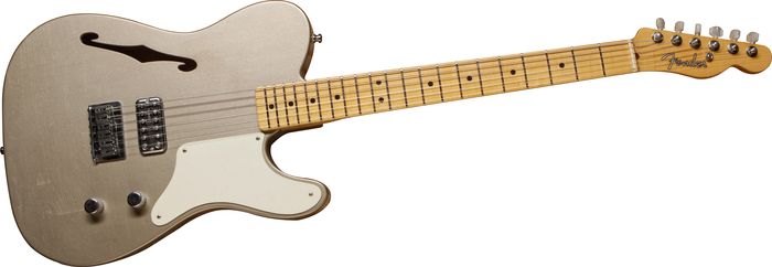 Fender Custom Shop Limited Cabronita Road Show Thinline Telecaster Electric Guitar Shoreline Gold