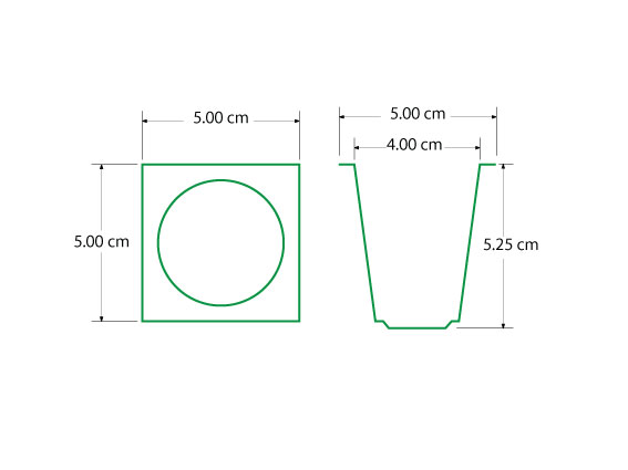 ถ้วยปลูกเขียว (แผง)