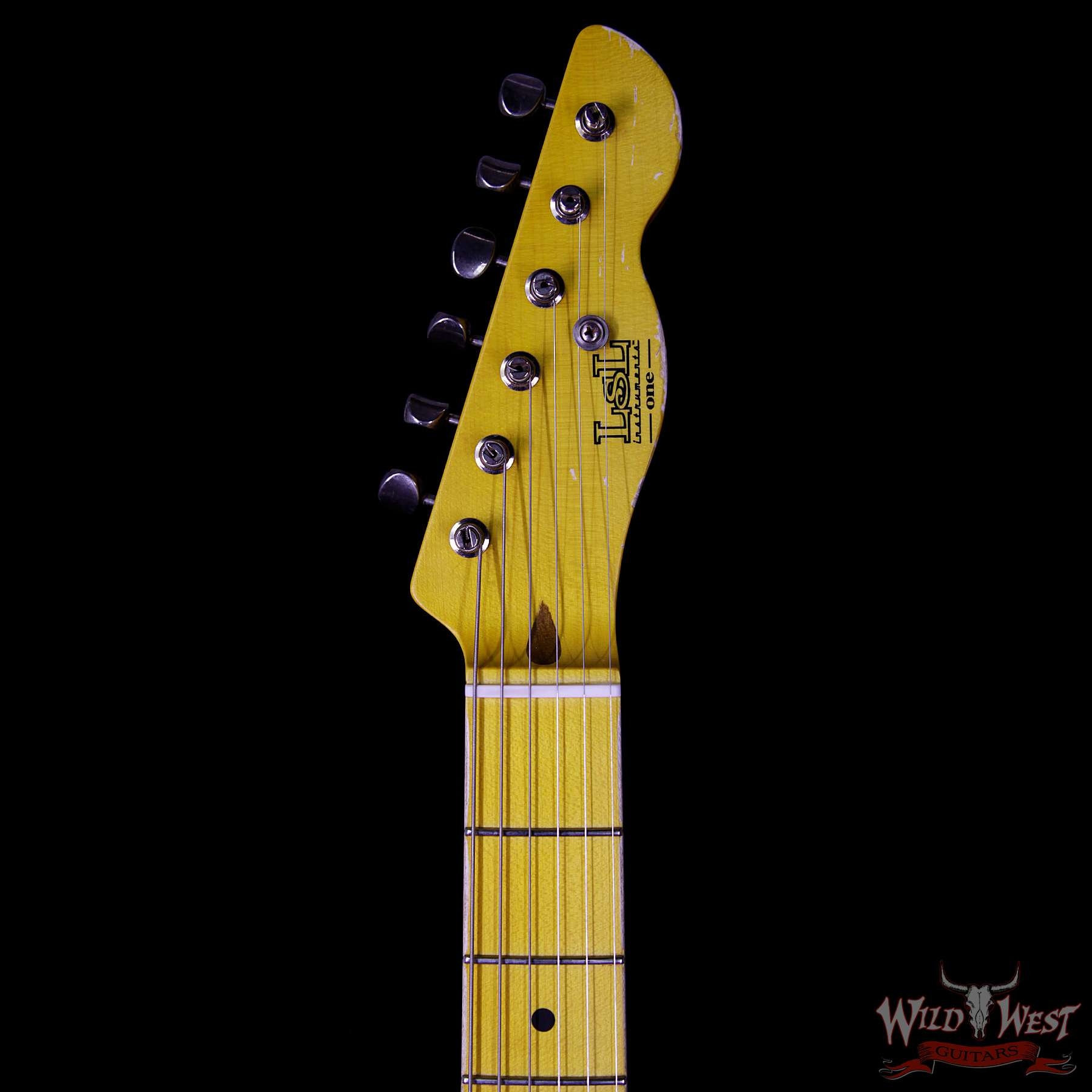 LsL One Series Bad Bone 2 HH Maple Fretboard Butterscotch Aged