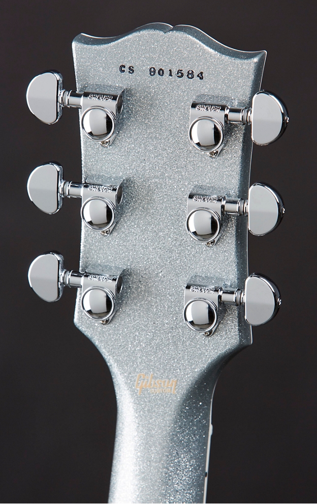Gibson Custom Les Paul Custom Electric Guitar Silver Sparkle