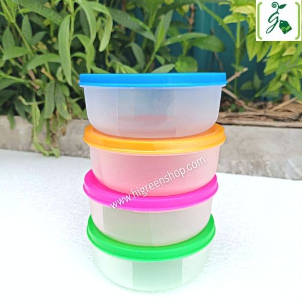 กล่องพลาสติกจิ๋ว (เหลี่ยม 4 ชิ้น + กลม 4 ชิ้น / ชุด)