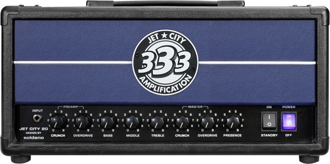 Jet City Amplification JCA22H 20W Tube Guitar Amp Head Black/Blue